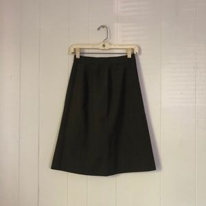 Vintage olive green army skirt